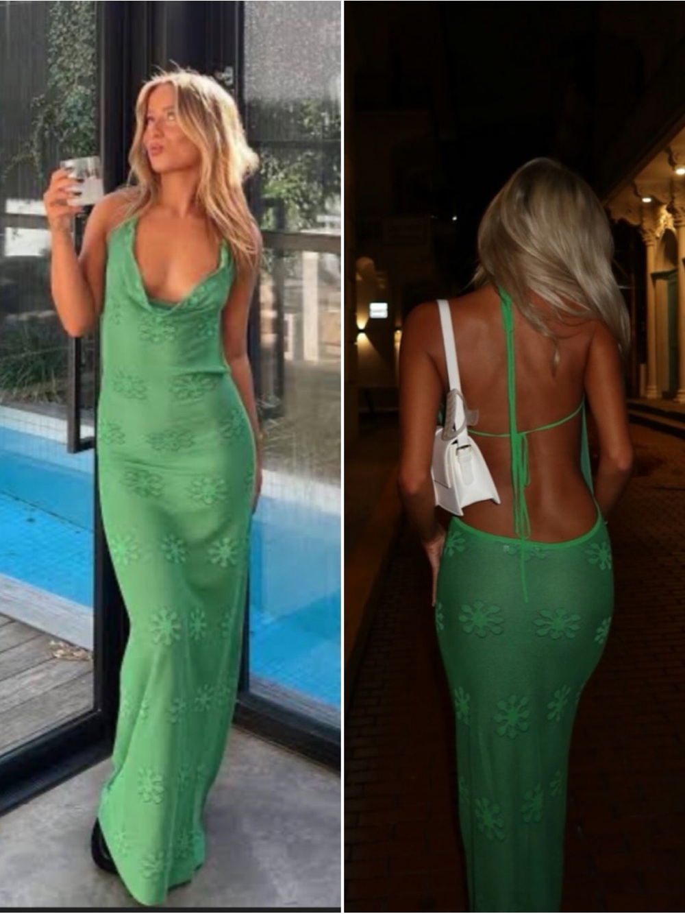 Asta Resort Klara Maxi Dress In Jade Size S